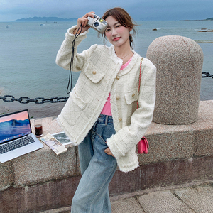 【新款现货】秋冬新款小香风加厚外套2340-P160-K218图片