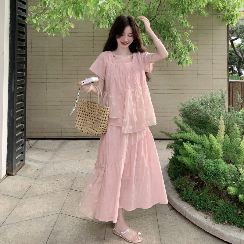 【新款】26夏季绝美粉色气质套装2B130--8167-P160-K268,女装套装/套裙,浙宝296A