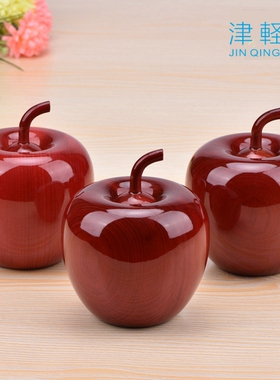 台湾阿里山苹果摆设桌面摆件桧木