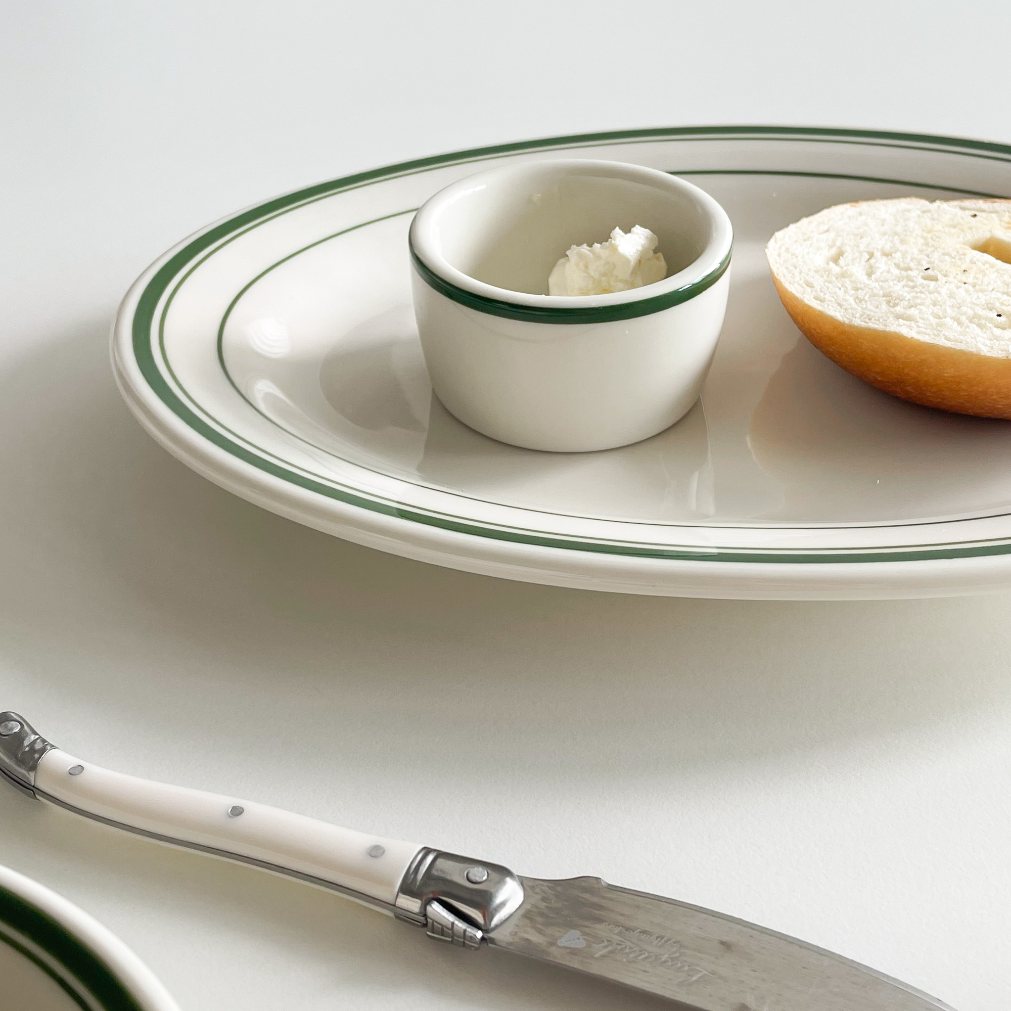 绿线系列黄油酱料碗厚实陶瓷