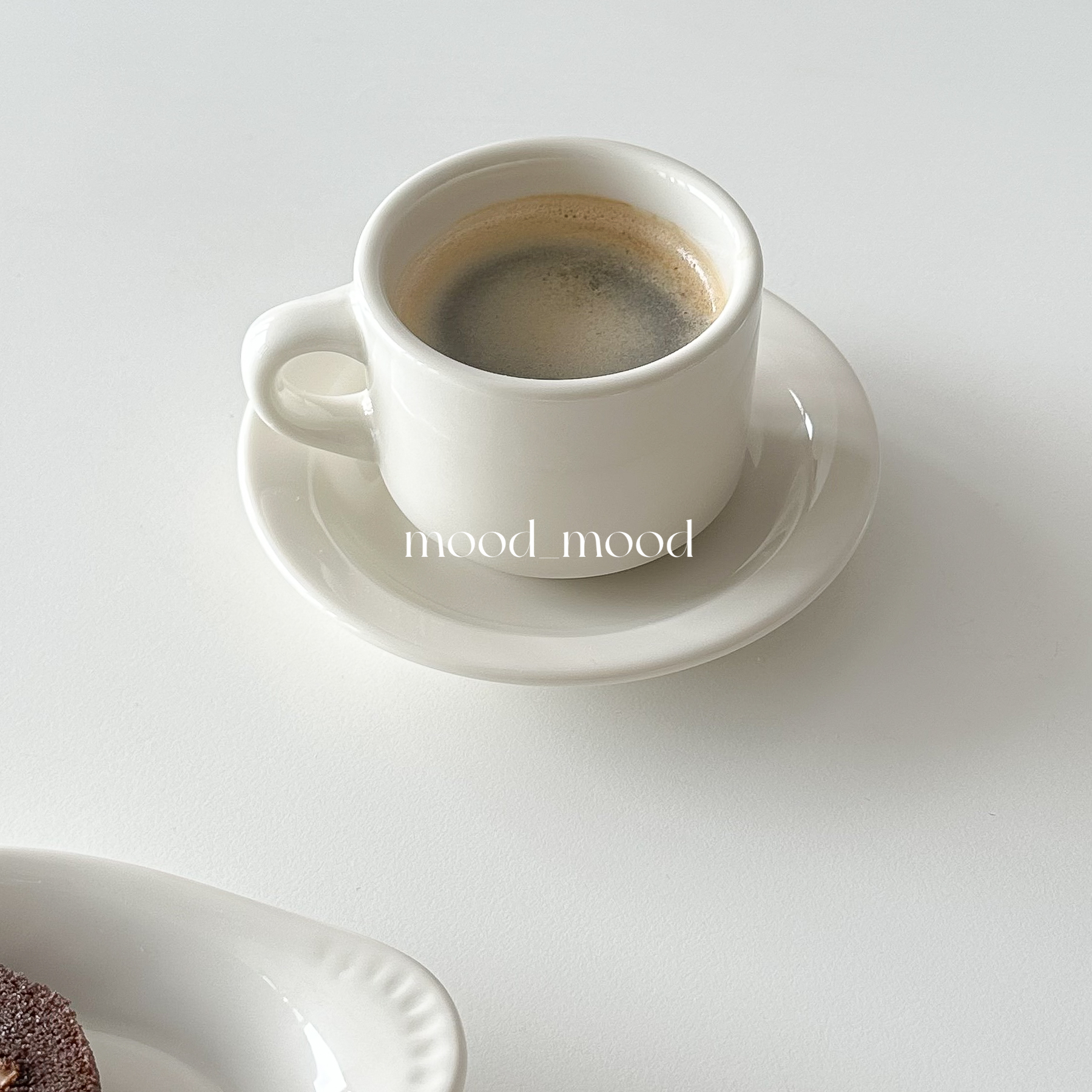 乳白系列/小容量咖啡杯碟直身