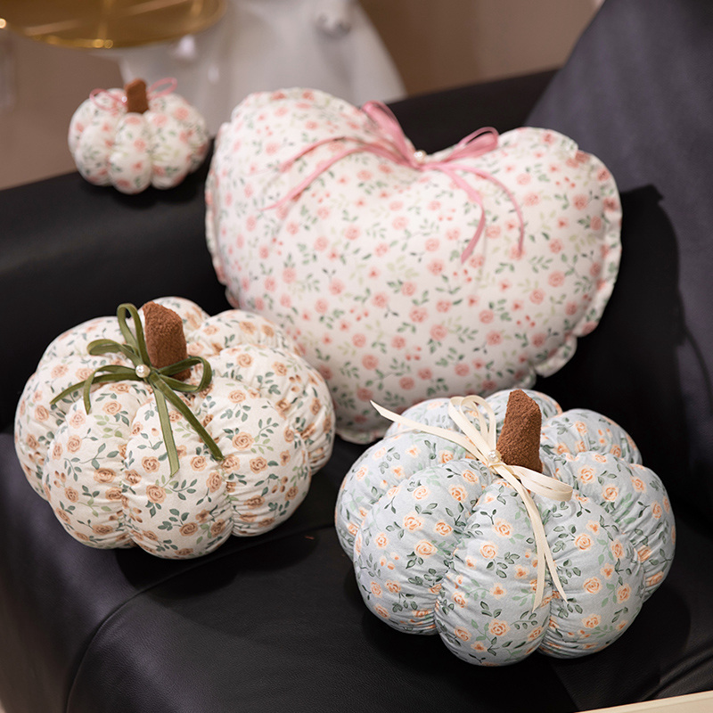 复古碎花南瓜抱枕毛绒玩具