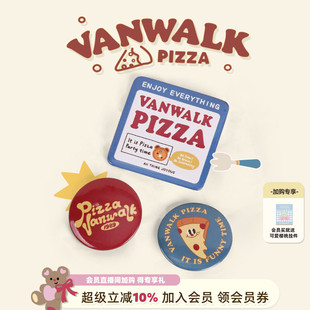 品牌定制可口披萨徽章吧唧女生礼物包包配饰胸针 VANWALK披萨系列