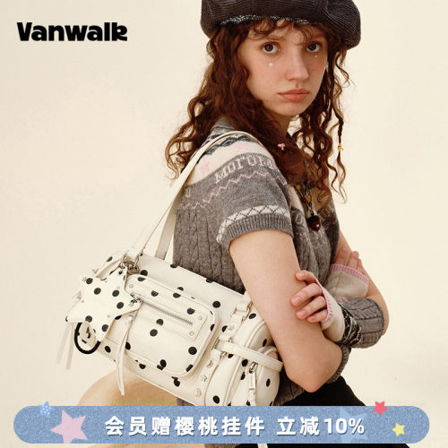 VANWALK/出走高级感波点腋下包包