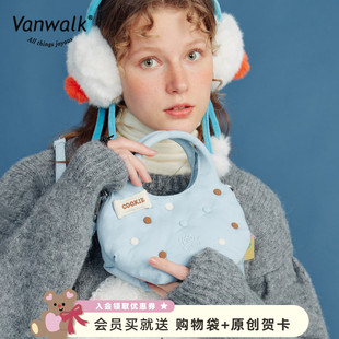 原创设计手提单肩包少女简约休闲磁吸斜挎包 house VANWALK lucky