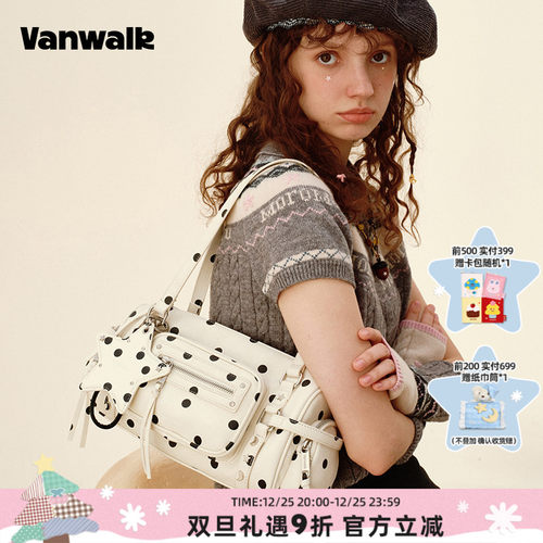 VANWALK/出走高级感波点腋下包包