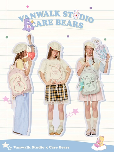 Vanwalk × Carebears Carebears Main High School College School School Backs Junior High School Girls Likeweight Travepack