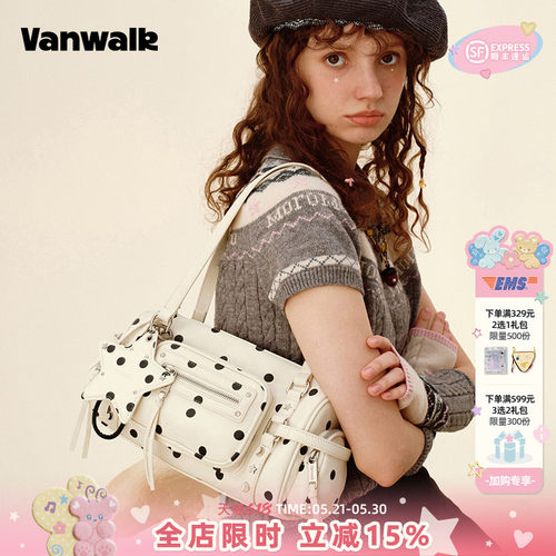 VANWALK/出走高级感波点腋下包包