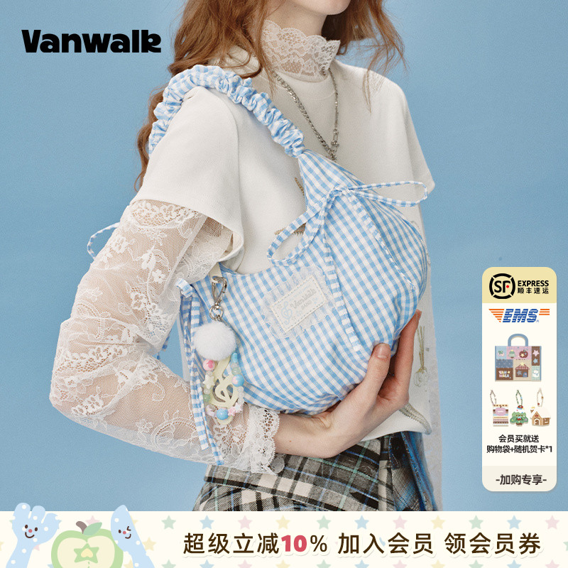 VANWALK/出走芭蕾风手提单肩包