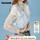 VANWALK 少女芭蕾风手提单肩包蕾丝蝴蝶结腋下包包 happy band新款
