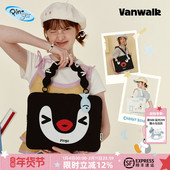 VANWALK Pingu新款 女生通勤电脑包日常手提笔记本平板单肩公文包