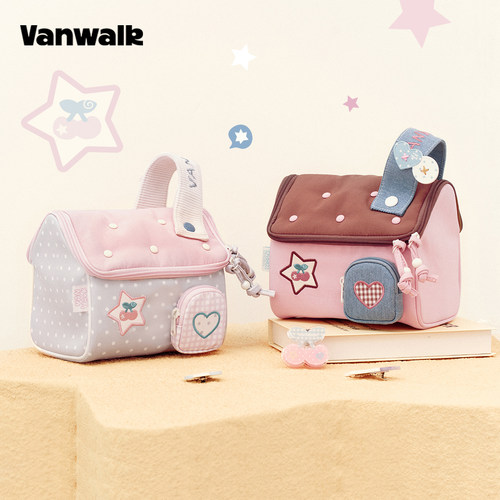 VANWALK/出走樱桃小房子化妆包包