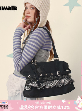 VANWALK lucky pony小众大容量芭蕾风托特包女新款通勤手提单肩包