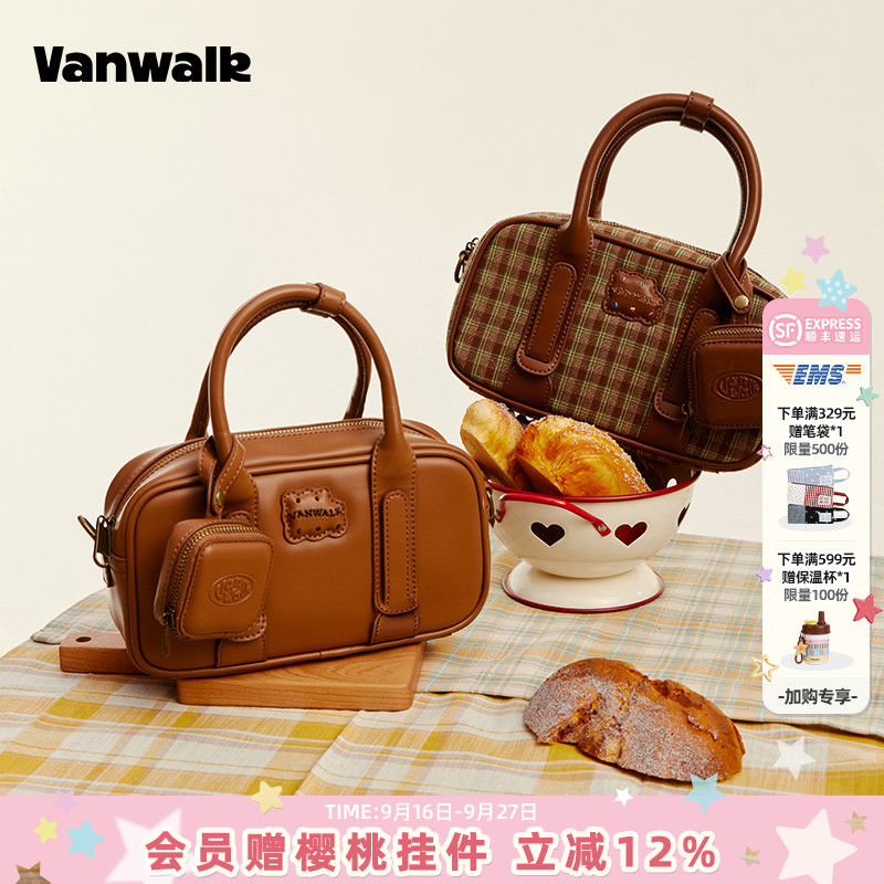 vanwalk/出走秋冬通勤单肩斜挎包图片