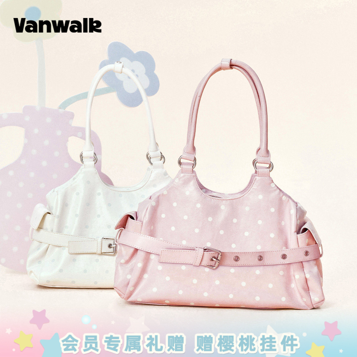 VANWALK/出走小众通勤手提单肩包图片