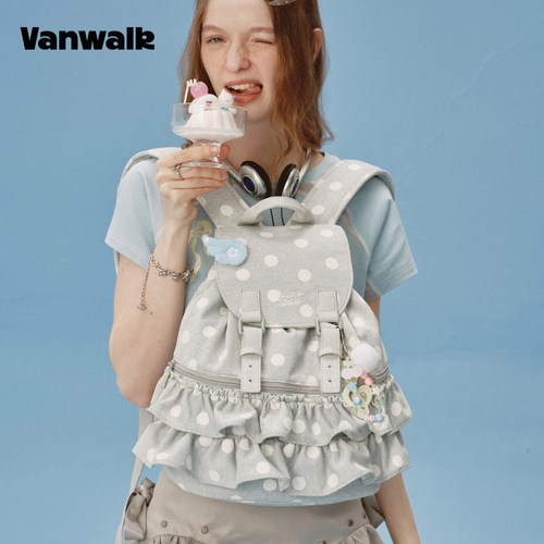 VANWALK/出走女生芭蕾风双肩包