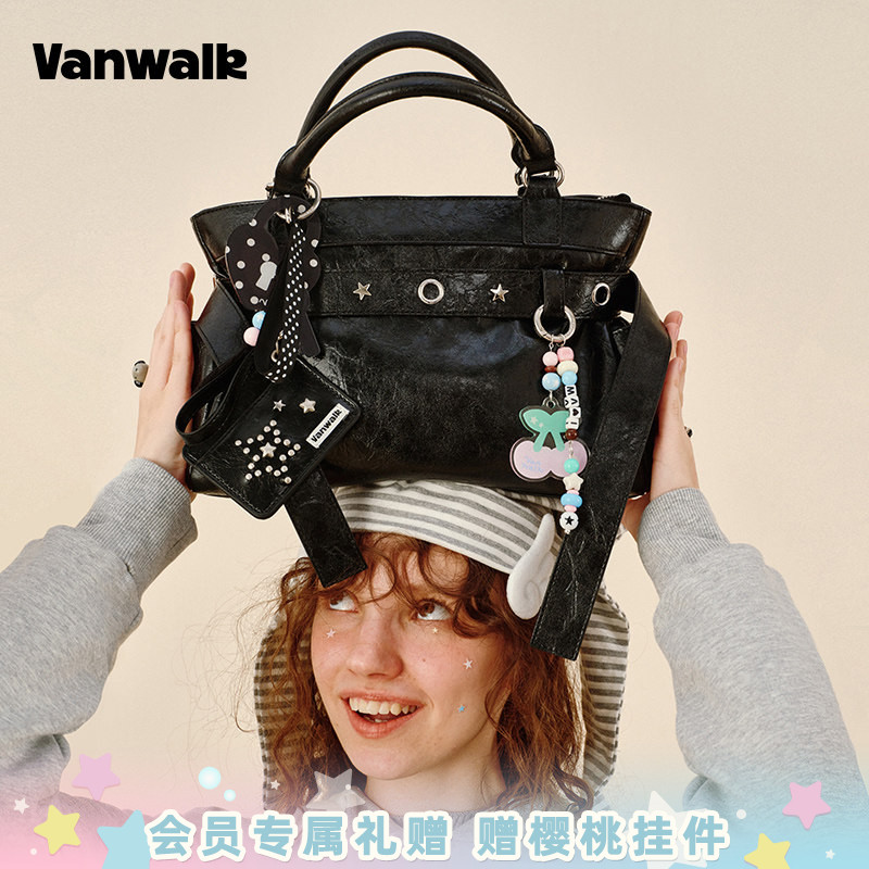 VANWALK/出走日常通勤手提托特包图片