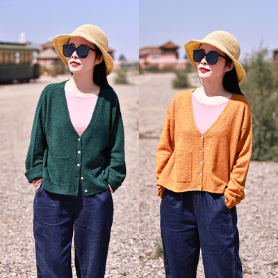 秒杀～不退不换 超值啊！正价368 春秋针织外套 小秋歌