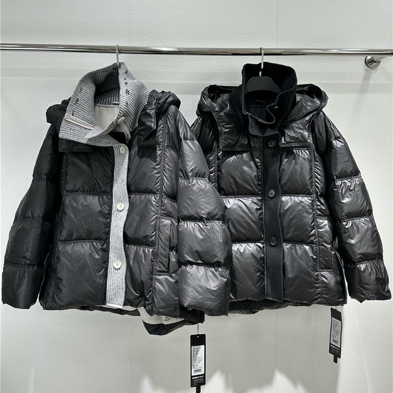 98521播本2025冬装新款大码女装遮肉显瘦羽绒服百搭时尚白鸭绒