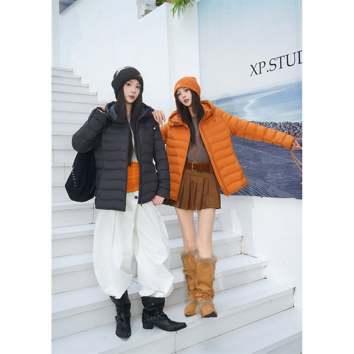 768157姬凡浠2026冬季新款大码女装显瘦羽绒服时尚超轻羽绒衣遮肉