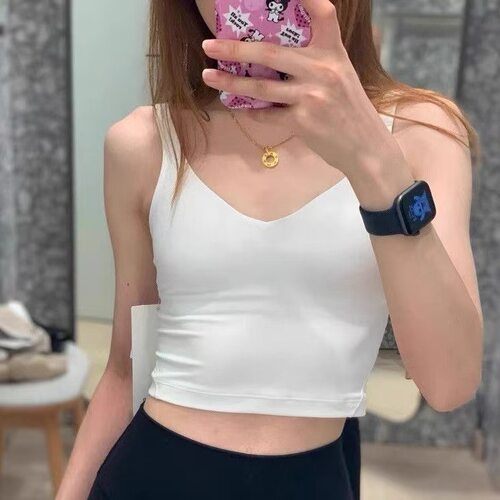 lulu原标Algn运动U型背心女士带胸垫内衣带美背健身瑜伽上衣