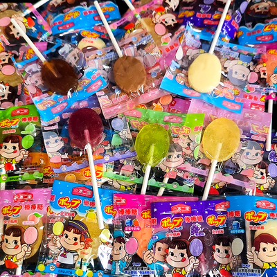 不二家水果味棒棒糖散装硬糖混合口味喜糖批发万圣节糖果儿童零食