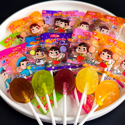 不二家水果味棒棒糖散装硬糖混合口味喜糖批发万圣节糖果儿童零食