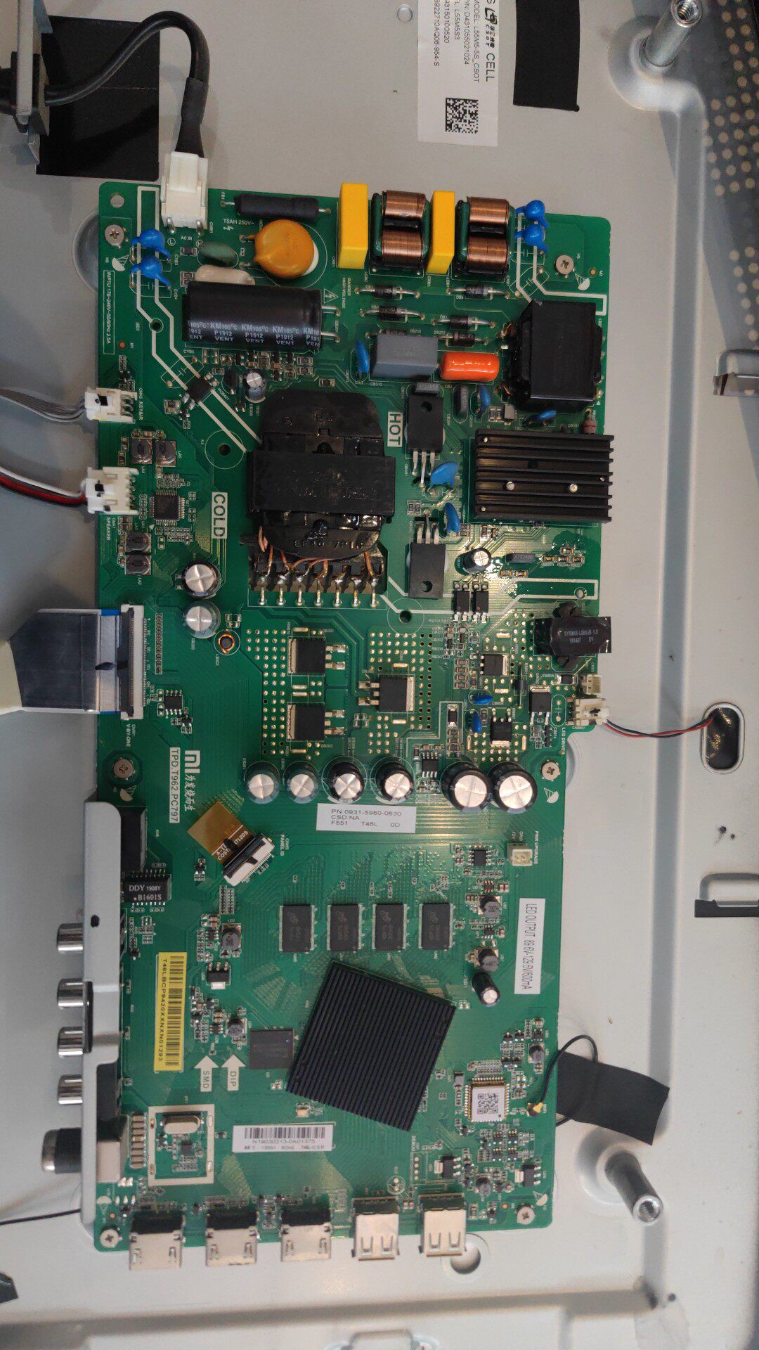 原装小米l55m5-5s l50m5-5s主板tpd.t962.pc797 tpd.t962.pc796