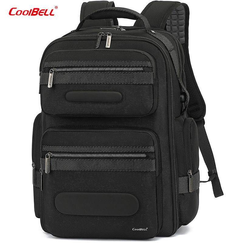 Coolbell新款双肩背包高端男士电脑包欧美风经典商务背包休闲背包