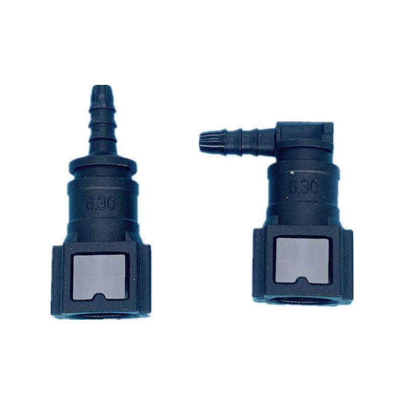 电喷国四摩托车高压尼龙快速接头6.30/7.89直弯化油器油管口接头