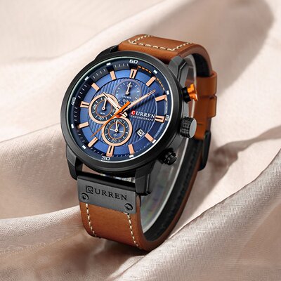 正品卡瑞恩男学生跑步运动石英表