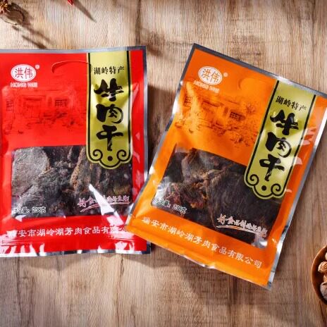 温州特产湖岭黄牛肉干手撕大片零食团购原味五香
