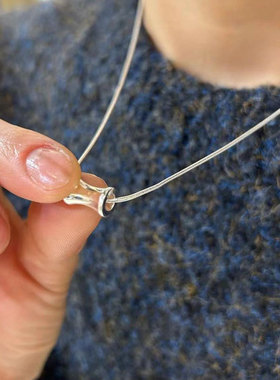 925纯银小蛮腰蛇骨链女精致项链