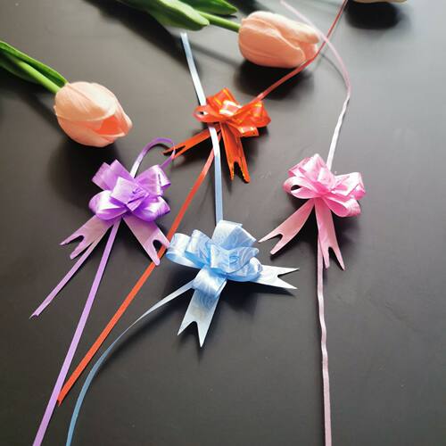 彩带手拉花圣诞抽花礼物礼品包装