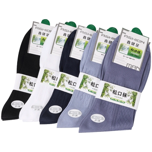 老式松口丝袜无橡筋袜口中老年人宽松脚肿脚胖大松口袜子薄款中筒