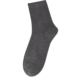 10双新疆长绒棉男士秋冬加长加厚中筒袜纯色简约商务中长腰男袜子