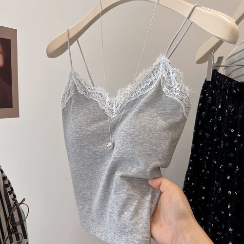 小心机性感蕾丝花边吊带内搭外穿