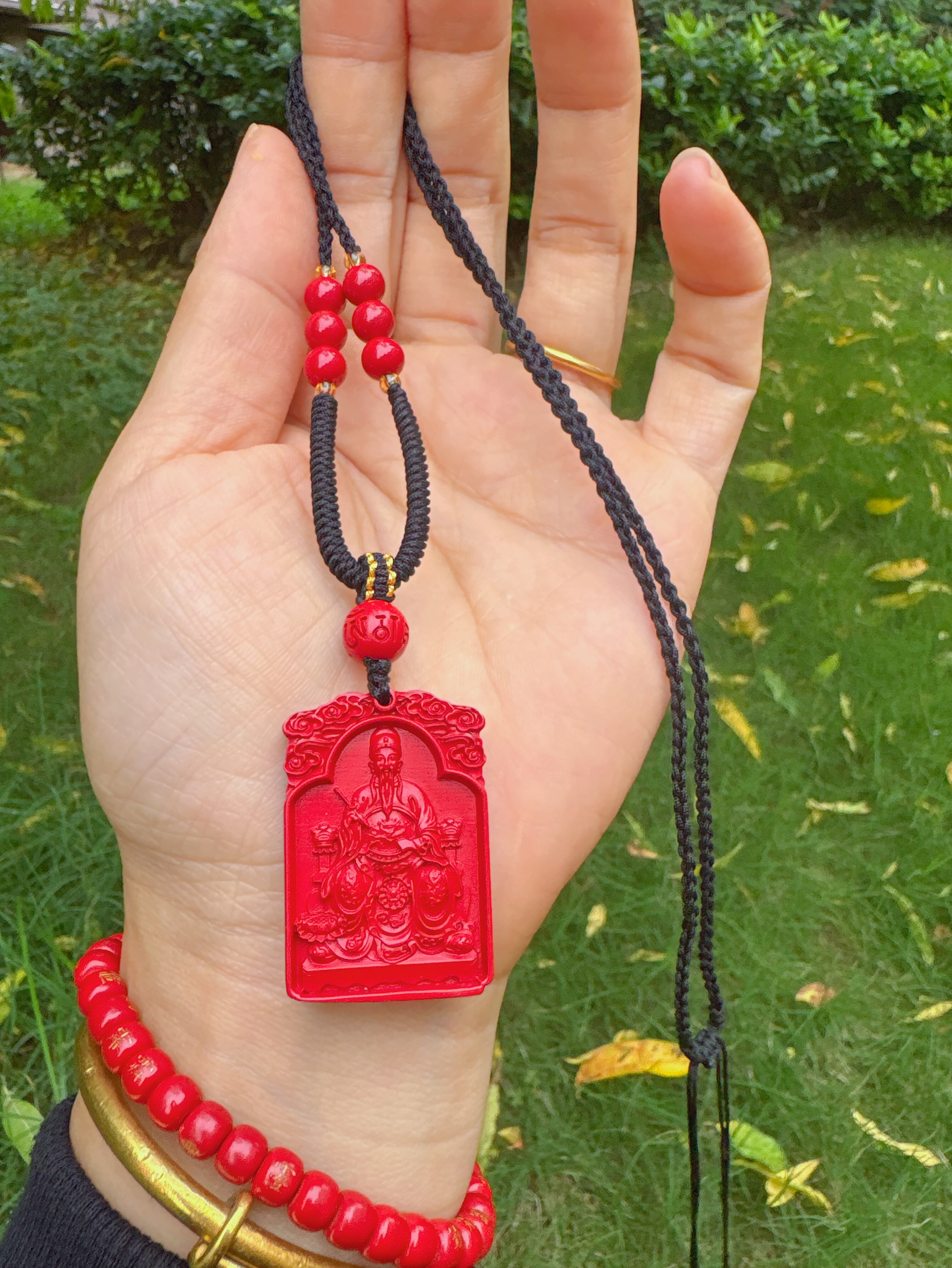 保真朱砂红砂水飞砂文昌帝君吊坠项链学习事业工作成人孩子钥匙扣