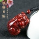 朱砂大颗粒不透晶体胖貔貅吊坠项链男女通用本命年保真招米手把件
