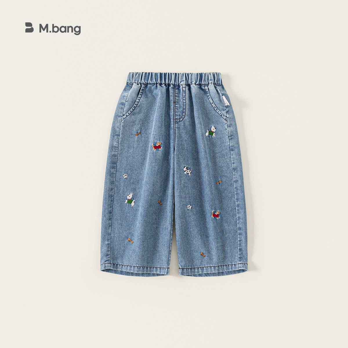 男童牛仔裤春夏新品洋气可爱小童直筒裤百搭女童休闲裤子中小童装