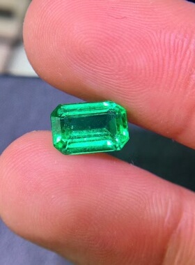 精品1.89克拉天然祖母绿戒面绿宝石vividgreen附AIGS证书火彩靓丽