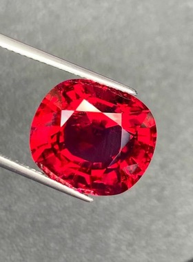16.52克拉天然鸽血红碧玺戒面卢比莱裸石晶体通透宝石红色彩宝