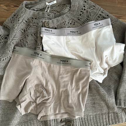 秋冬美拉德男友/软糯糯温暖磨毛棉无痕男士内裤全裤7A抑菌平角裤