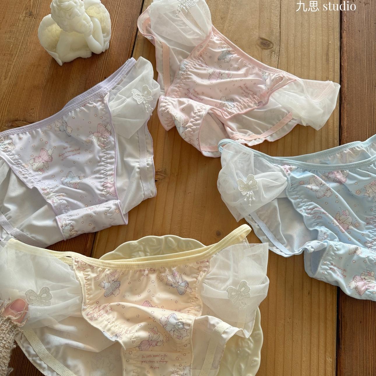 天使兔日系可爱纯欲网纱女三角裤