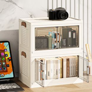 桌面收纳盒多层办公室工位神器书桌上文具化妆品杂物置物架可叠加