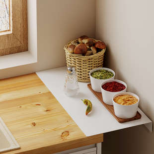 免打孔厨房冰箱夹缝板台面缝隙延长板家用加宽延伸板超窄遮丑板子