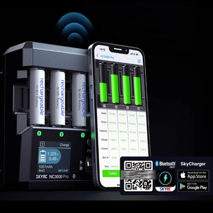 SKYRC NC3000Pro PD/QC 圆形电池镍氢/镍铬充电器支持手机APP控制