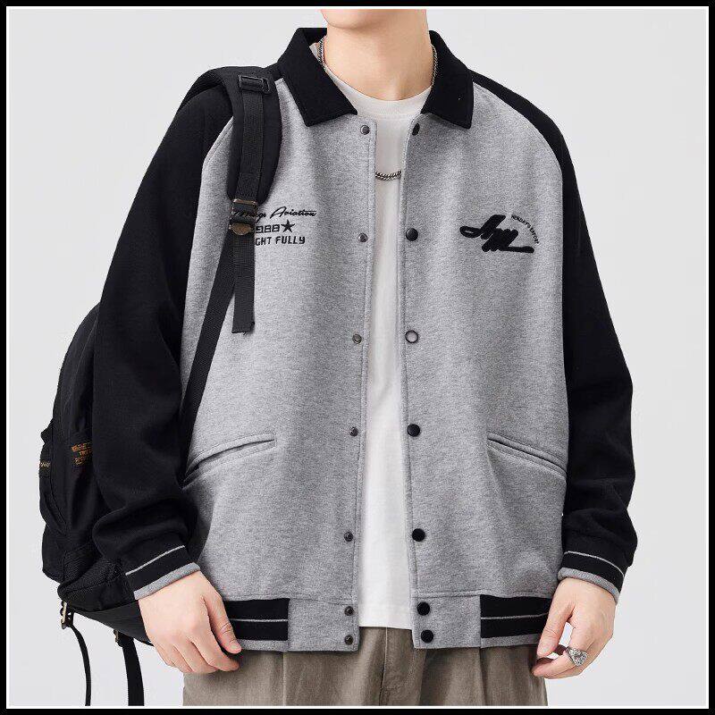 新款官方旗舰店正品拼接棒球服秋冬季新款宽松休闲夹克加厚潮牌外
