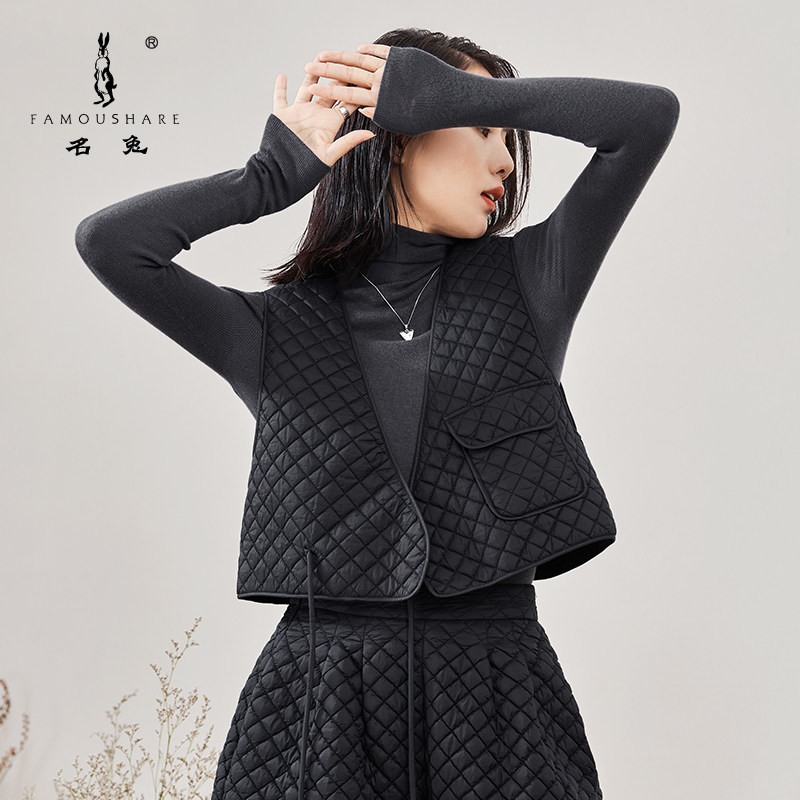 2023新款薄款初春棉马甲女外马夹