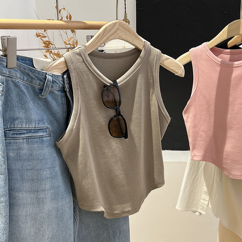 内搭好物吊带背心纯色紧身好穿搭